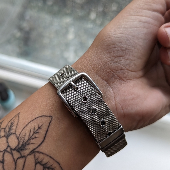 Coach Delancey Two Tone Mesh Bracelet Watch - Picture 3 of 4